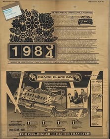 VINTAGE FRAMED HAMPTONS POSTER CANOE PLACE INN AND LEMANS 1984