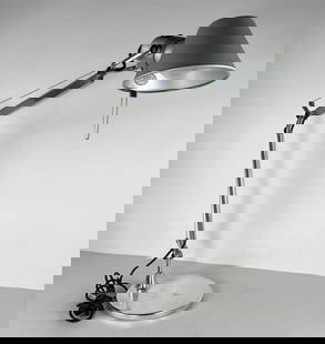 ARTEMIDE TOLOMEO TASK LAMP MADE IN ITALY (1 of 2): Artemide Tolomeo Chrome Desk Lamp - Made in Italy Dimensions: 40” Fully extended Maker: Artemide Notes: Although care is taken to photograph and describe the item, absence of a condition report