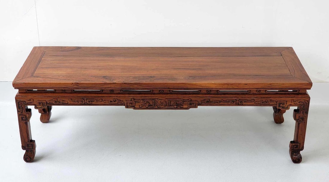 CHINESE CARVED WOOD LOW TABLE (1 of 12)