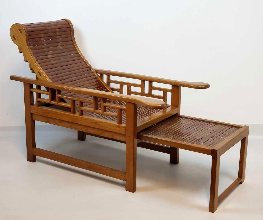 ANTIQUE WOODEN STEAMER CHAIR (1 of 11)