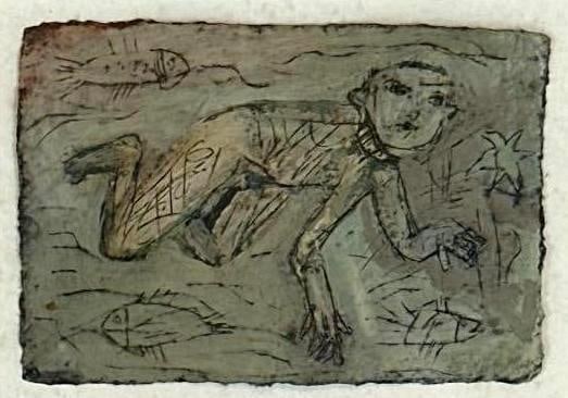 TERRY TURELL 'DOG PADDLE' MIXED MEDIA (1 of 5)