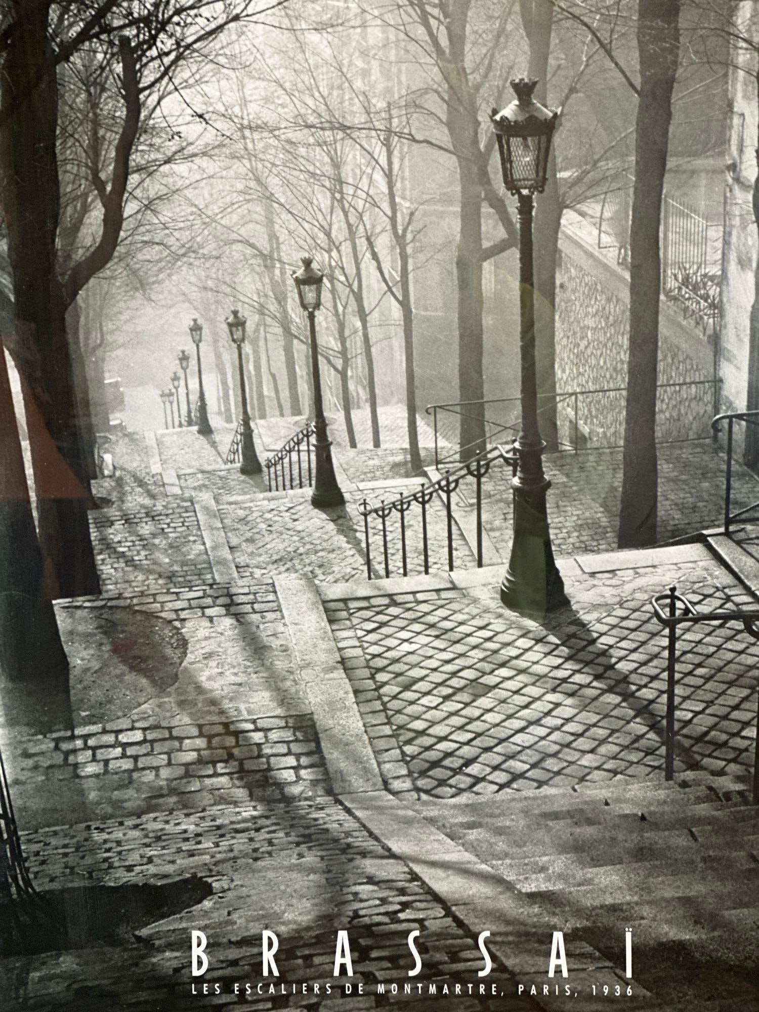 'LES ESCALIERS DE MONTMARTE' PARIS, 1936 POSTER BY BRASSAI (1 of 6)