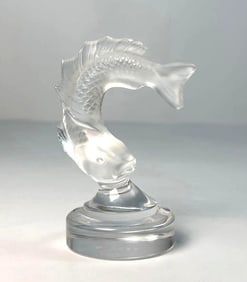 PETITE LALIQUE LEAPING FISH FIGURE