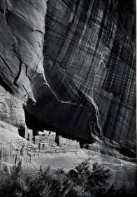 MATTED VINTAGE ANSEL ADAMS CLIFF PRINT