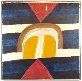 CAROL SUMMERS "CHIEF'S BLANKET" 1971 SIGNED AND NUMBERED WOODCUT  71/75