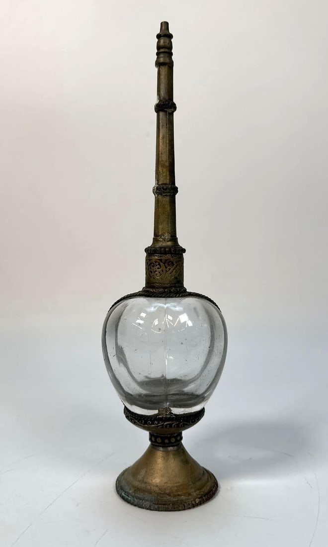 VINTAGE MOROCCAN PERFUME BOTTLE / ROSE WATER SPRINKLER GULAB DANI (1 of 8)