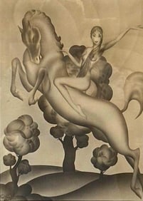 ACE CHICAGO CIRCA 1935 ART DECO PRINT