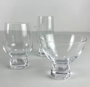 SET OF GLASSES BY ALESSI FOR DELTA AIRLINES FIRST CLASS | CUSTOM 2/3 SIZE