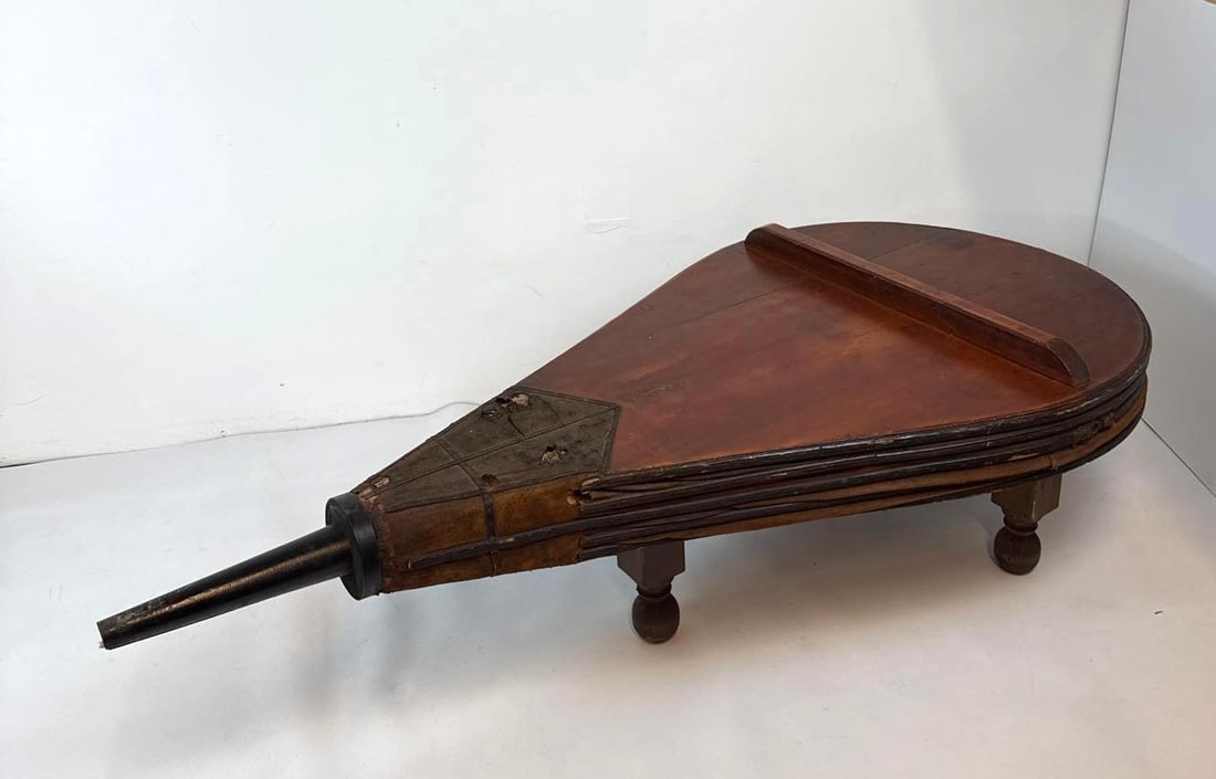 RARE SUPERSIZED FUNCTIONING ANTIQUE BELLOWS COFFEE TABLE (1 of 20)