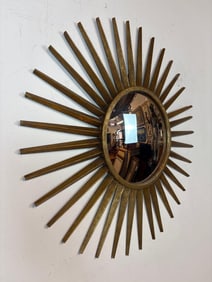 UNUSUAL VINTAGE GOLD STAR BURST MIRROR