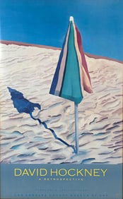 DAVID HOCKNEY RETROSPECTIVE POSTER LACMA 1988