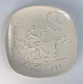 PABLO PICASSO PLATE DIALUS PLAYER AND FAUN