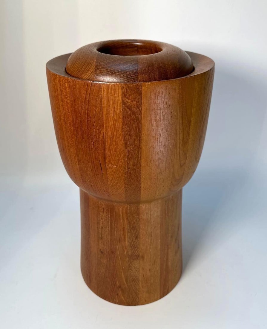 DANISH TEAK WOODEN ICE BUCKET (1 of 11)