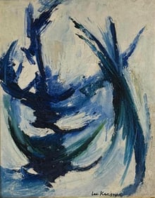 LEE KRASNER (ATTRIBUTED) OIL ON BOARD
