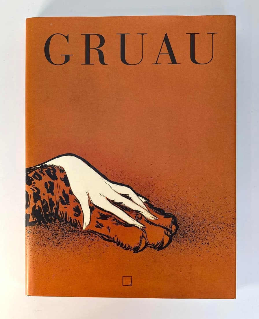 RARE HARDCOVER BOOK GRUAU EDITED BY JOELLE CHARIAU: A collection of the work of René Gruau, one of the 20th century's most celebrated fashion illustrators. Provenance: a prominent NYC Retail Family Dimensions:10 3/4" x 14 1/4" Author: J
