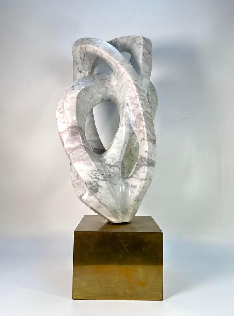 "BIRTH FROM THE SEA" MARBLE SCULPTURE SIGNED JOHN W. HEALY (1 of 11)