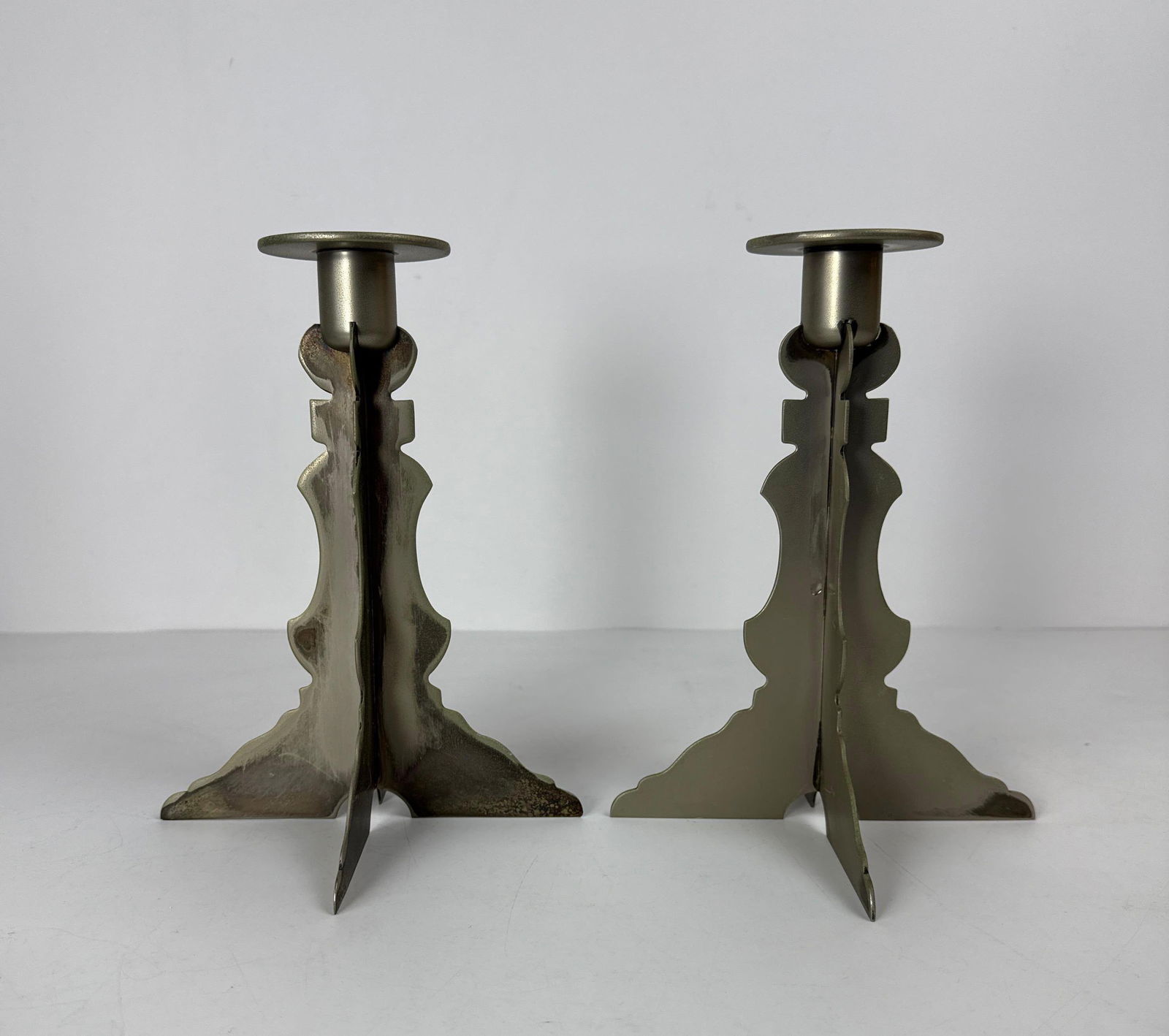PAIR OF ROBERT VENTURI FOR SWID POWELL CANDLESTICKS | MADE IN ITALY (1 of 7)