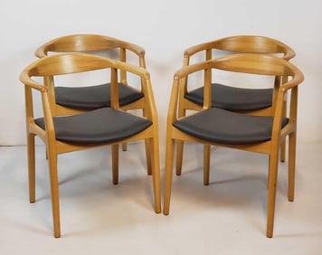 FOUR SOSSEGO JULIETA ARM CHAIRS BY ARISTEU PIRES INSPIRED BY HANS WEGNER