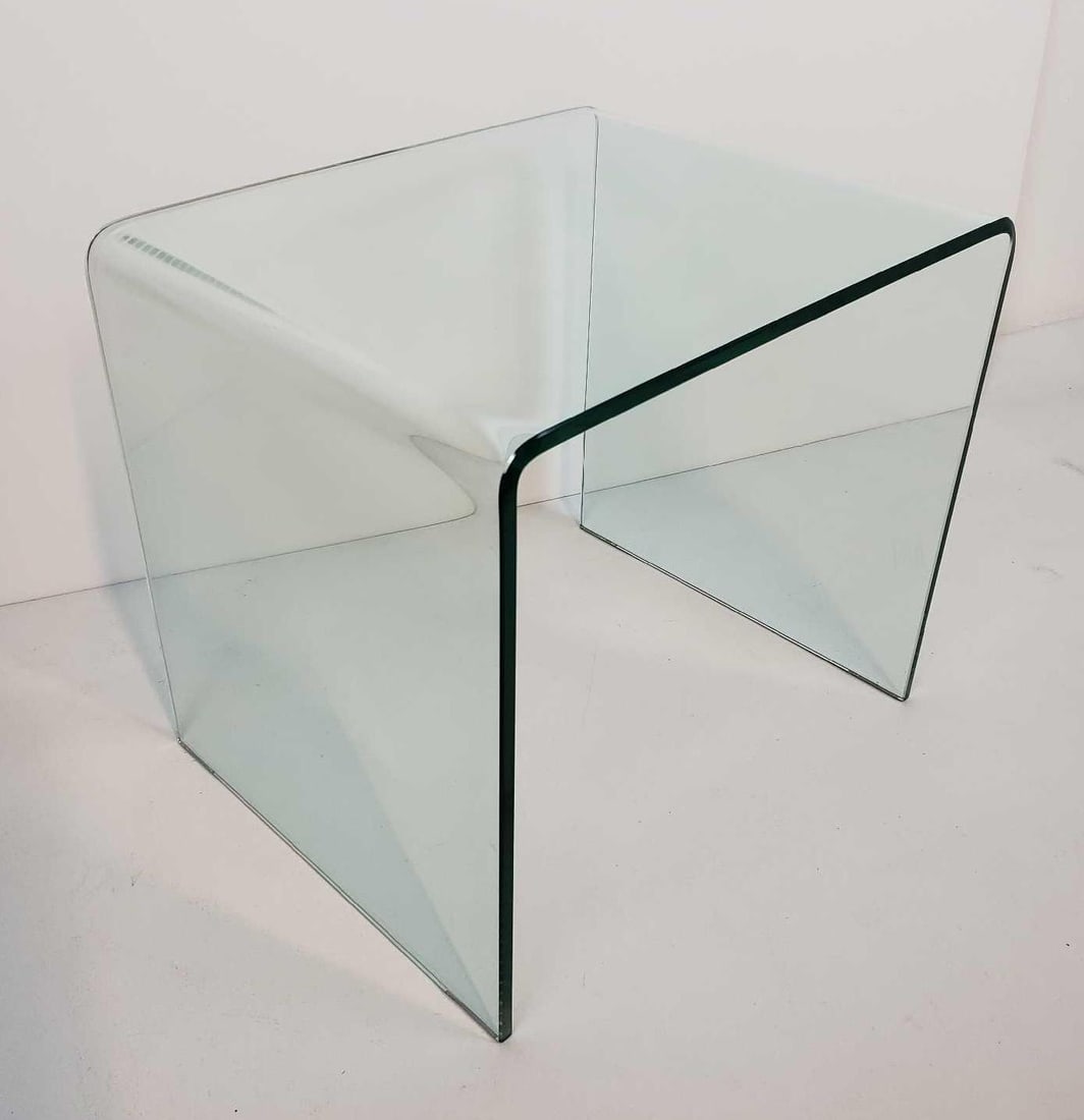 GLASS WATERFALL SIDE TABLE (1 of 10)