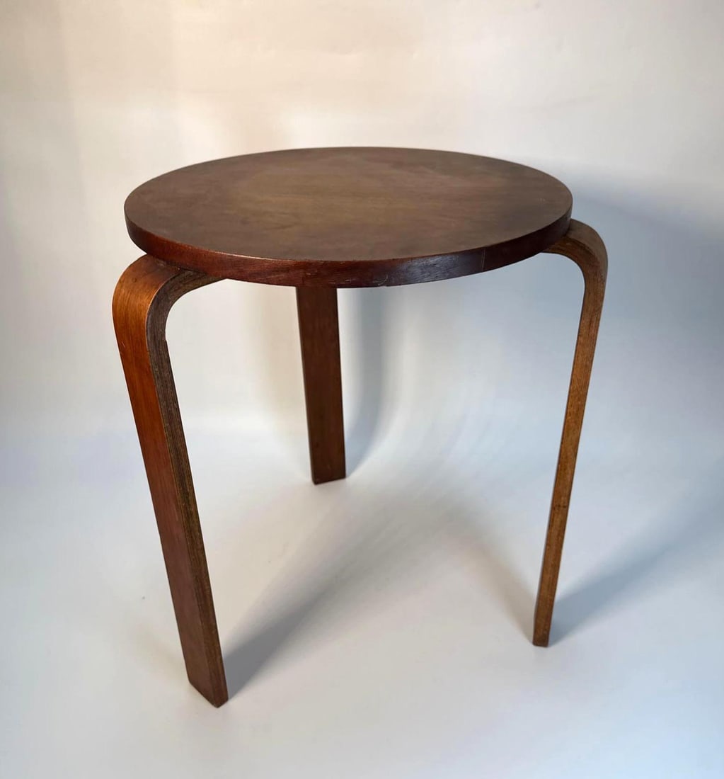 AN ACTUAL MID CENTURY MODERN ALVAR ALTO STOOL (1 of 10)