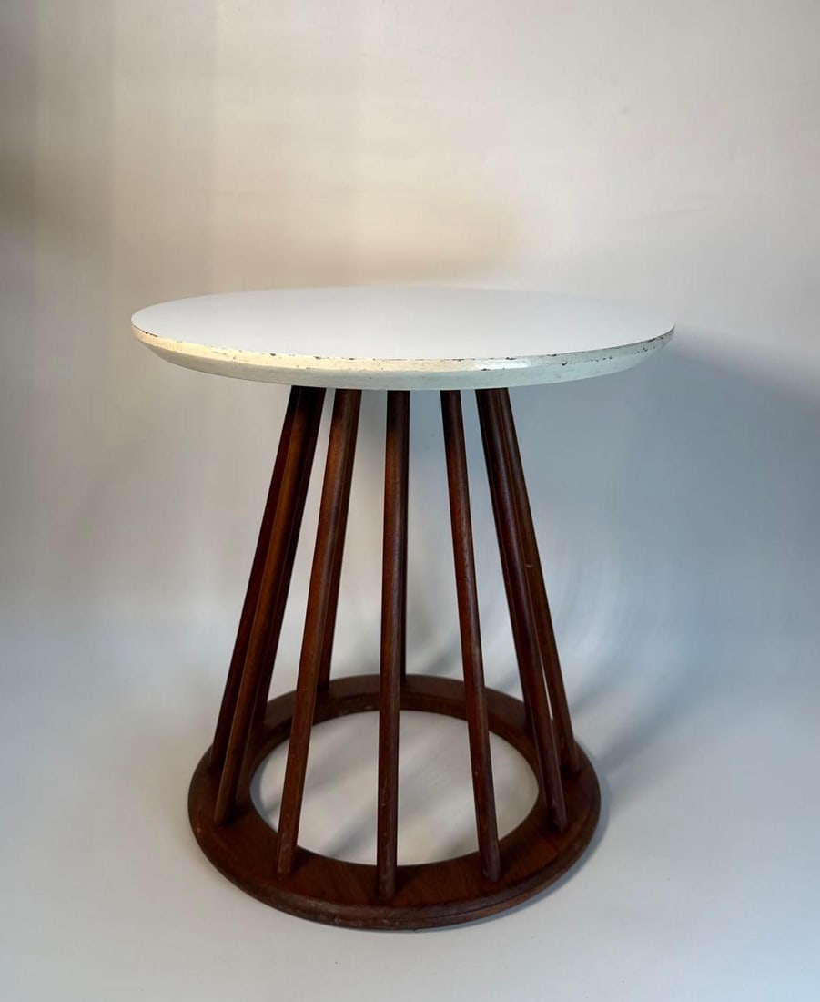 RARE VINTAGE ARTHUR UMANOFF SIDE TABLE (1 of 9)