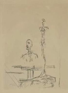 AFTER ALBERTO GIACOMETTI ETCHING AUTHENTICATED (1 of 8)