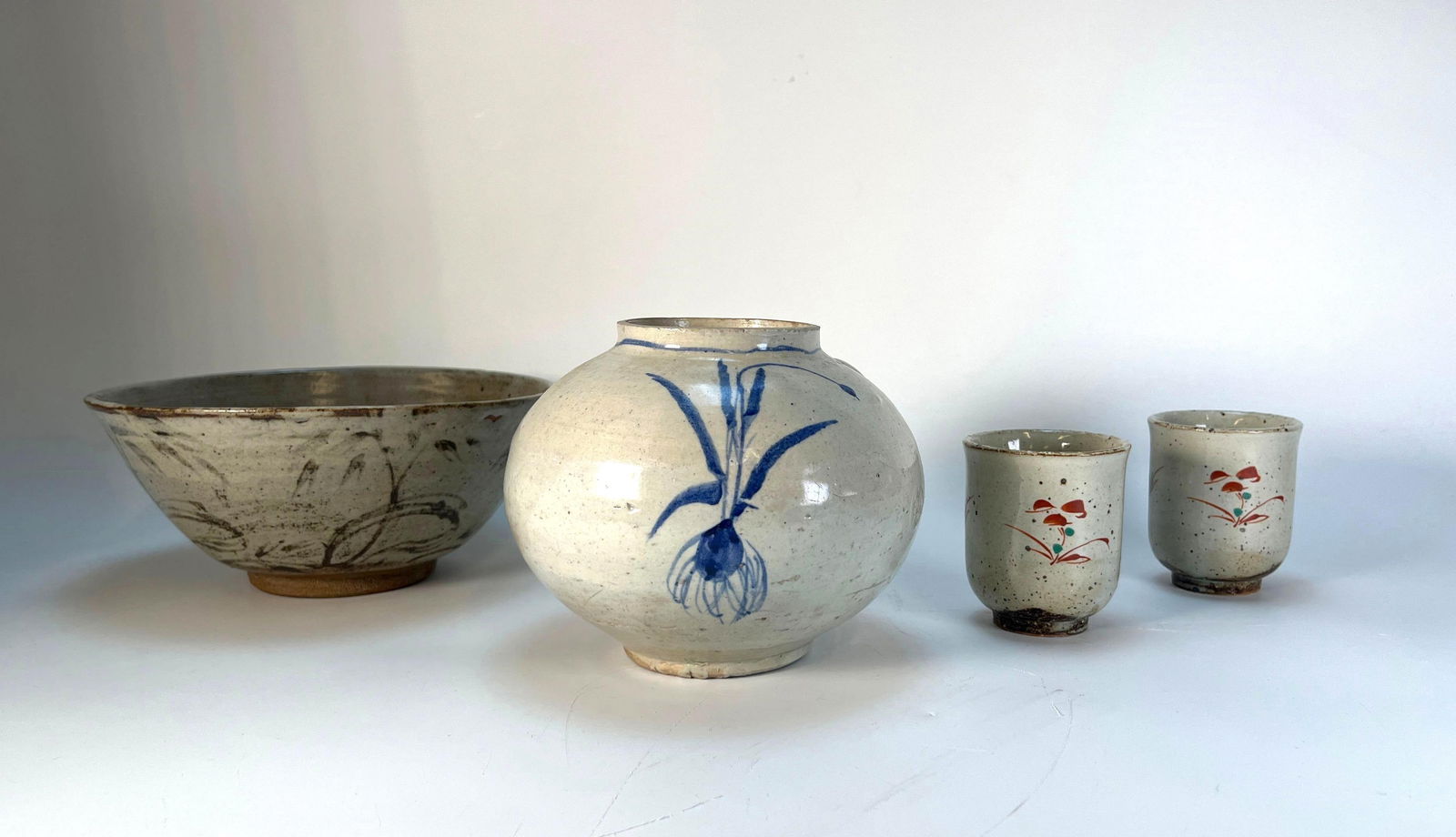 COLLECTION OF HANDCRAFTED ASIAN FOLK ART POTTERY (1 of 19)