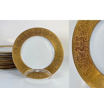 SET OF 11 H&CO. SELB BAVARIA HEINRICH & CO. DINNER PLATES