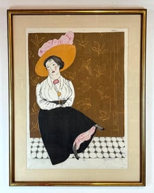 MAYUMI ODA WOODBLOCK PRINT STORYVILLE X SIGNED AND NUMBERED 29/30