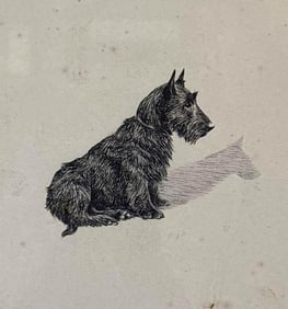 MARGUERITE KIRMSE SIGNED ETCHING ME AND MY SHADOW