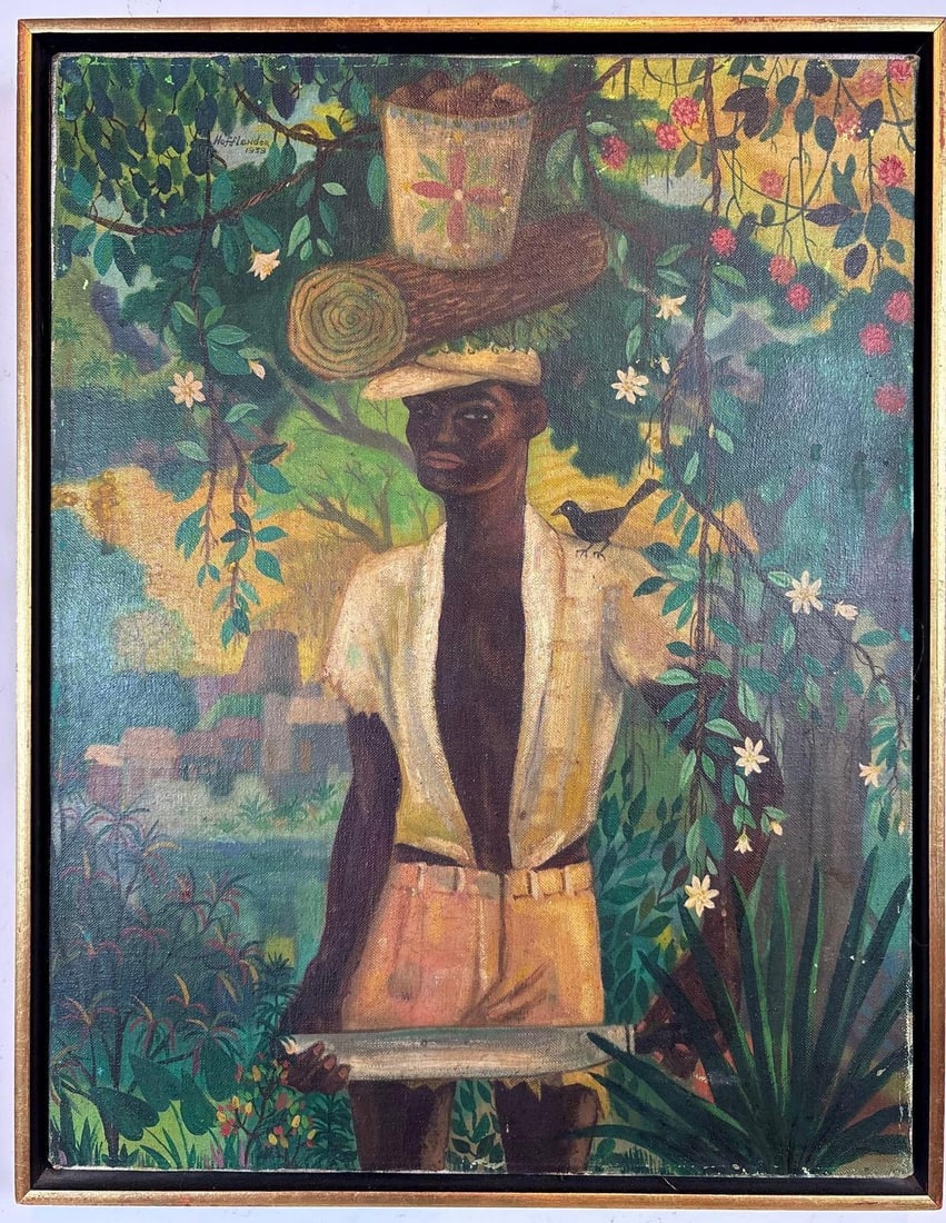 JACK HOFFLANDER PAINTING TROPICAL MAN (1 of 6)