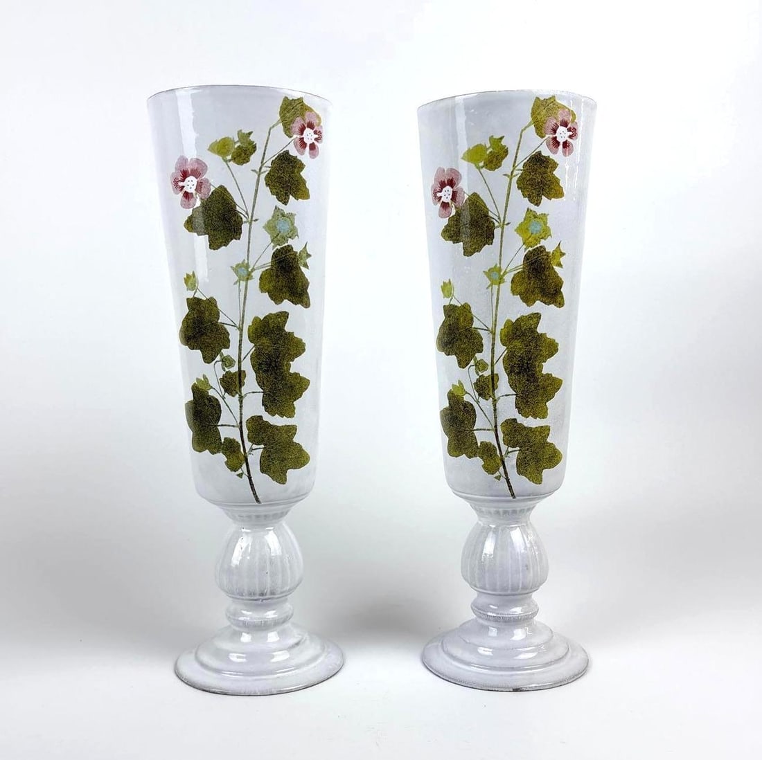 PAIR OF JOHN DERIAN & ASTIER DE VILLATTE GLAZED EARTHENWARE VASES (1 of 7)