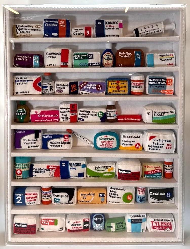 LUCY SPARROW PHARMACEUTICAL ART PIECE (1 of 6)