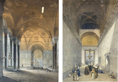 PAIR OF HAGIA SOPHIA LITHOGRAPHS