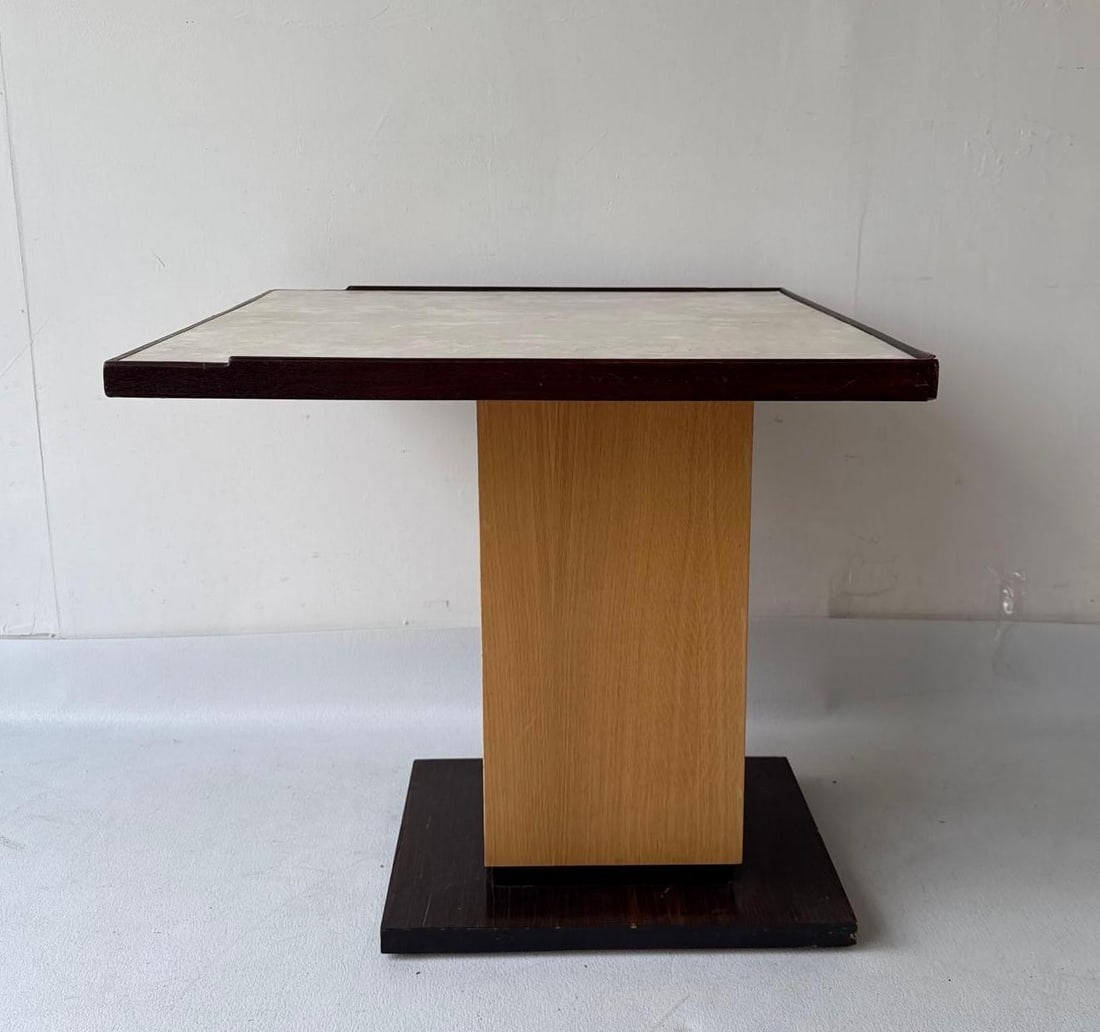 PAUL DUPRE-LAFON  (ATTR.) ART DECO CANTILEVERED SIDE TABLE (1 of 11)