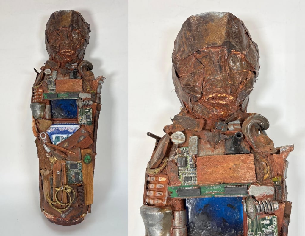 ASSEMBLAGE MIXED-MEDIA SCULPTURE (1 of 10)