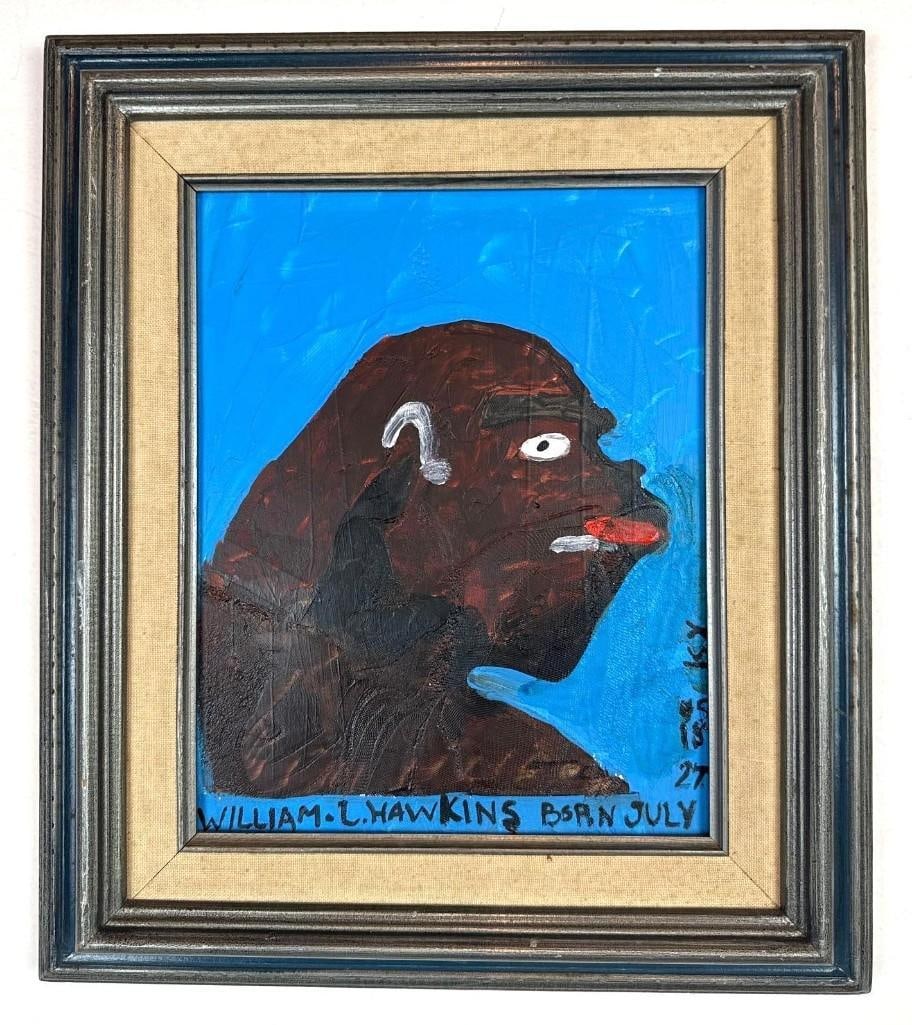 RARE WILLIAM L. HAWKINS OUTSIDER ART GORILLA (1 of 5)