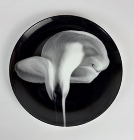 ROBERT MAPPLETHORPE FOR SWID POWELL "CALLA LILY,1984" LIMOGES PORCELAIN PLATE