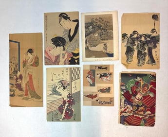 LOT OF MULTIPLE JAPANESE PRINTS