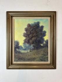 DONALD GIBBS OIL ON CANVAS PAINTING, SIGNED