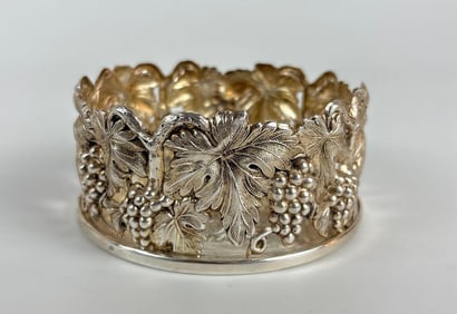 TOPAZIO STERLING SILVER WINE COASTER