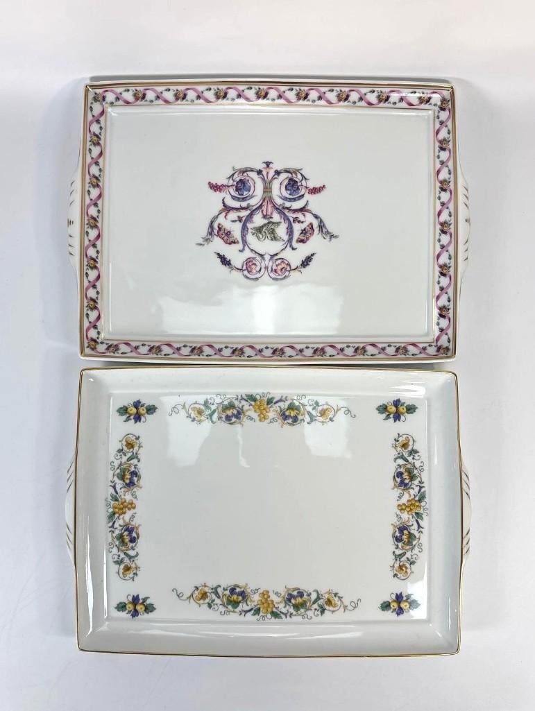 PAIR OF RICHARD GINORI PORCELAIN SERVING TRAYS (1 of 8)