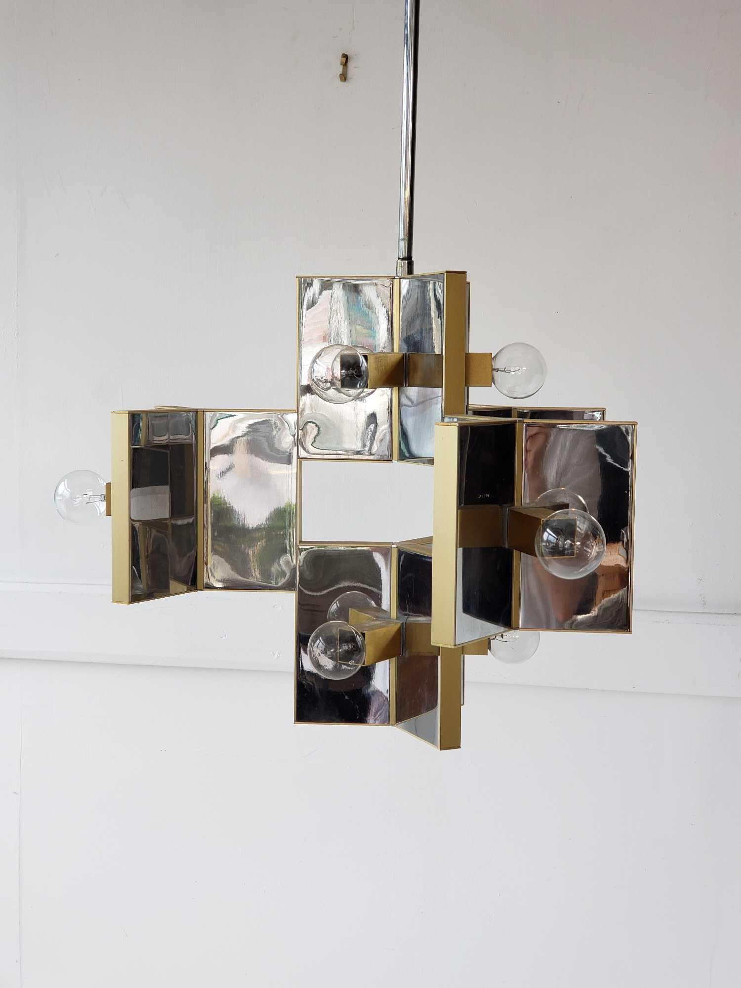 MID-CENTURY MODERN CHANDELIER BY GAETANO SCIOLARI (1 of 14)