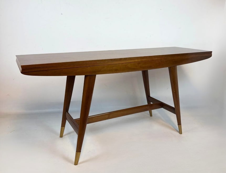 GIO PONTI FOR SINGER FLIP TOP CONSOLE / DINING TABLE MODEL 2134