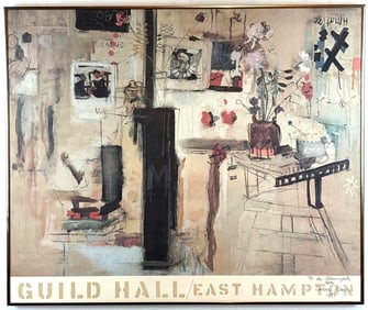 LARRY RIVERS SIGNED GUILD HALL EAST HAMPTON POSTER