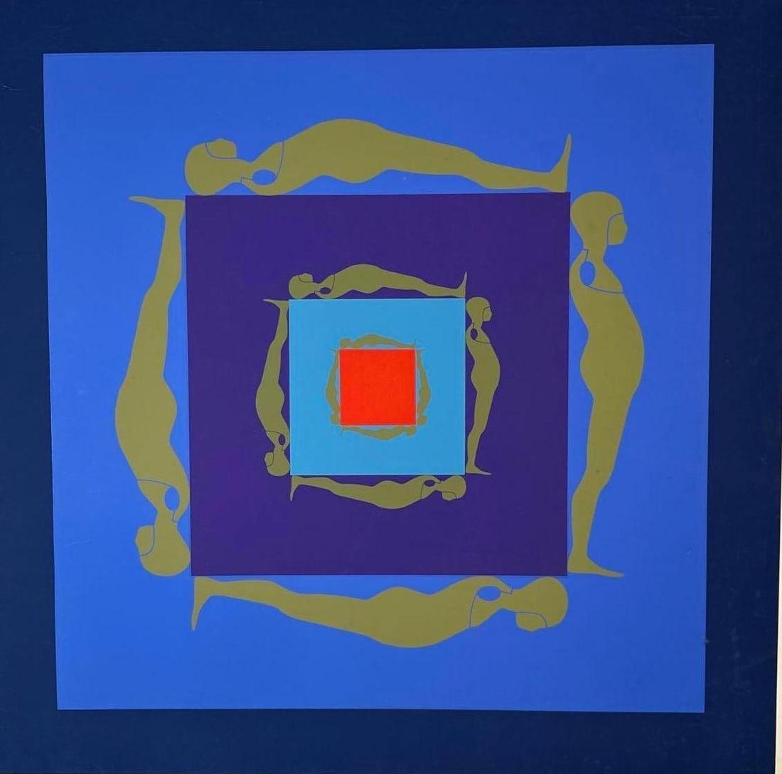 ERNEST TINO TROVA "FALLING MAN": A print from the "Falling Man Series" Dimensions: 26"L X 27"W Artist: Ernest Tino Trova Provenance: A New York Collector Notes: Although care is taken to photograph and describe the item, absence o