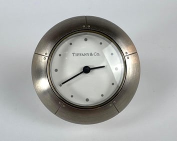 TIFFANY & CO STREAMERICA ROUND DESK CLOCK GERMANY