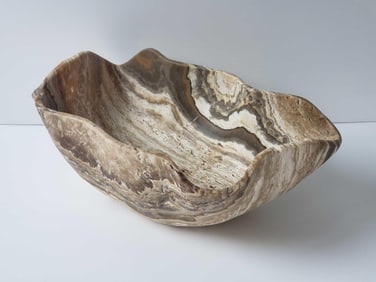 LARGE ONYX LIVE EDGE BOWL
