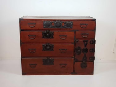 ANTIQUE JAPANESE TANSU CABINET