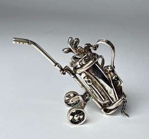 MINI TIFFANY & CO STERLING GOLF CLUB BAG